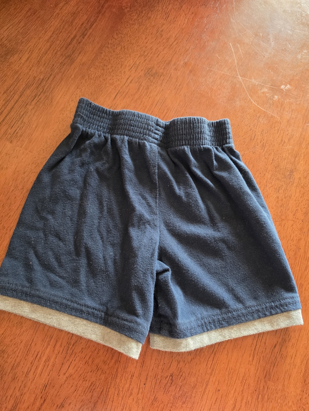 Garanimals Navy and Gray Trim Elastic Waist Shorts